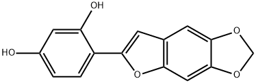 1,3-Benzenediol, 4-furo[2,3-f]-1,3-benzodioxol-6-yl-,67121-26-0,结构式
