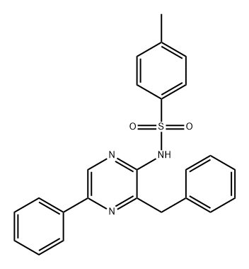 Benzenesulfonamide, 4-methyl-N-[5-phenyl-3-(phenylmethyl)-2-pyrazinyl]-