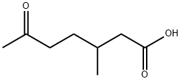 Heptanoic acid, 3-methyl-6-oxo- Struktur