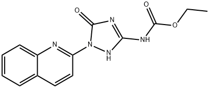 Ethyl (5-oxo-1-(quinolin-2-yl)-2,5-dihydro-1H-1,2,4-triazol-3-yl)carbamate 化学構造式