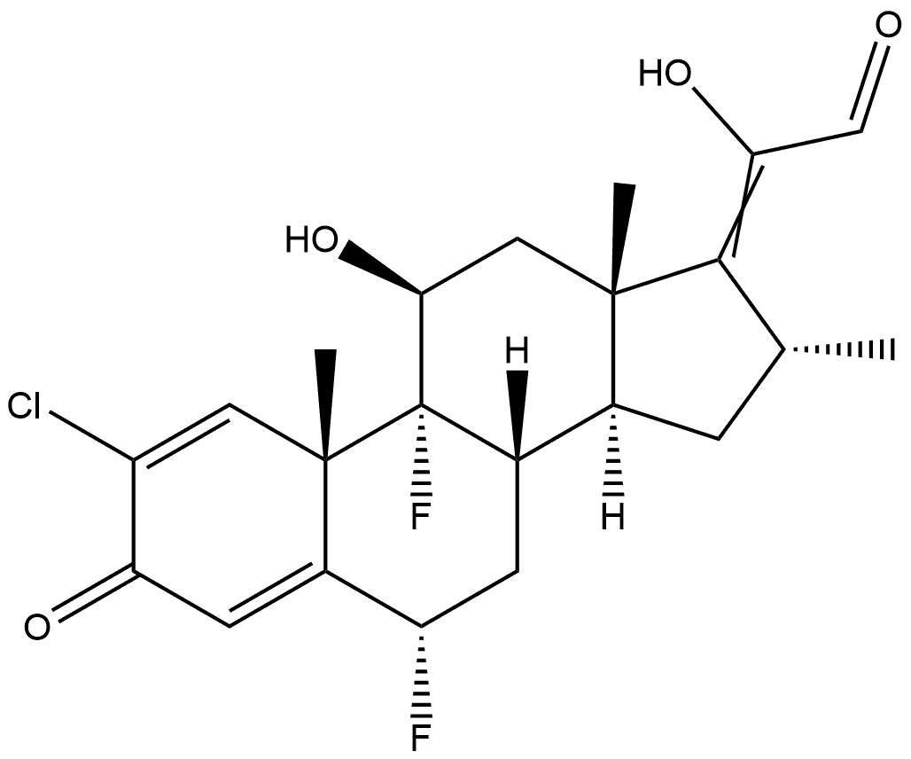 Halometasone Impurity 3 Struktur