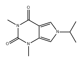 1H-Pyrrolo[3,4-d]pyrimidine-2,4(3H,6H)-dione, 1,3-dimethyl-6-(1-methylethyl)- 化学構造式