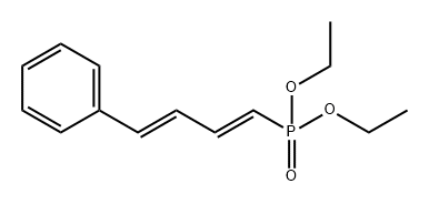 Phosphonic acid, P-[(1E,3E)-4-phenyl-1,3-butadien-1-yl]-, diethyl ester,67221-16-3,结构式