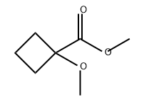 Cyclobutanecarboxylic acid, 1-methoxy-, methyl ester Structure