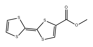 1,3-Dithiole-4-carboxylic acid, 2-(1,3-dithiol-2-ylidene)-, methyl ester Structure