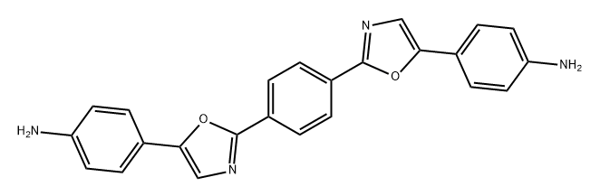 Benzenamine, 4,4'-[1,4-phenylenebis(2,5-oxazolediyl)]bis- (9CI) Structure