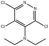 3,5,6-トリクロロ-N,N-ジエチルピリダジン-4-アミン 化学構造式