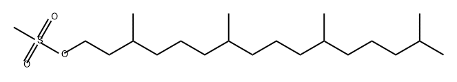 1-Hexadecanol, 3,7,11,15-tetramethyl-, 1-methanesulfonate Structure