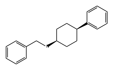 Benzenemethanamine, N-(cis-4-phenylcyclohexyl)- Struktur