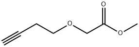 Acetic acid, 2-(3-butyn-1-yloxy)-, methyl ester Struktur