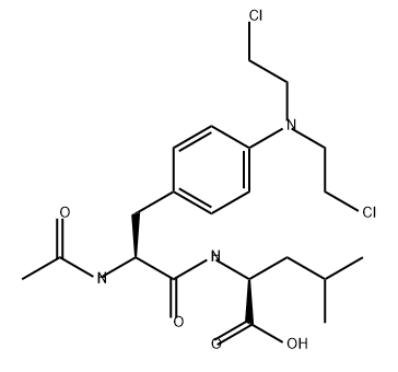 L-Leucine, N-[N-acetyl-4-[bis(2-chloroethyl)amino]phenylalanyl]- (9CI),6754-85-4,结构式