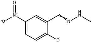 N-(2-Chloro-5-nitro-benzylidene)-N-methyl-hydrazine Struktur