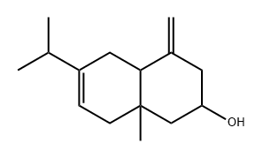 2-Naphthalenol, 1,2,3,4,4a,5,8,8a-octahydro-8a-methyl-4-methylene-6-(1-methylethyl)- 结构式