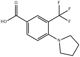 Benzoic acid, 4-(1-pyrrolidinyl)-3-(trifluoromethyl)- Struktur