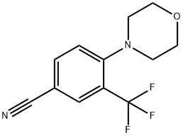 4-Morpholino-3-(trifluoromethyl)benzonitrile Structure
