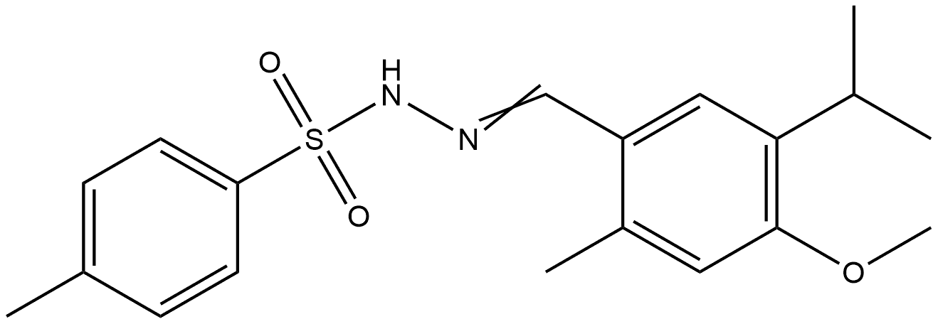 4-Methylbenzenesulfonic acid 2-[[4-methoxy-2-methyl-5-(1-methylethyl)phenyl]m... Structure