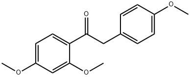 Ethanone, 1-(2,4-dimethoxyphenyl)-2-(4-methoxyphenyl)- Structure