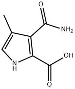 1H-Pyrrole-2-carboxylic acid, 3-(aminocarbonyl)-4-methyl- Structure