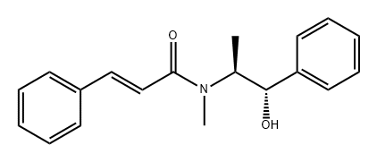 2-Propenamide, N-[(1S,2S)-2-hydroxy-1-methyl-2-phenylethyl]-N-methyl-3-phenyl-, (2E)- Struktur