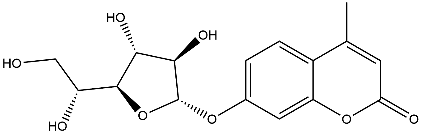 2H-1-Benzopyran-2-one, 7-(β-D-galactofuranosyloxy)-4-methyl- Structure