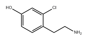 Phenol, 4-(2-aminoethyl)-3-chloro-,67932-60-9,结构式
