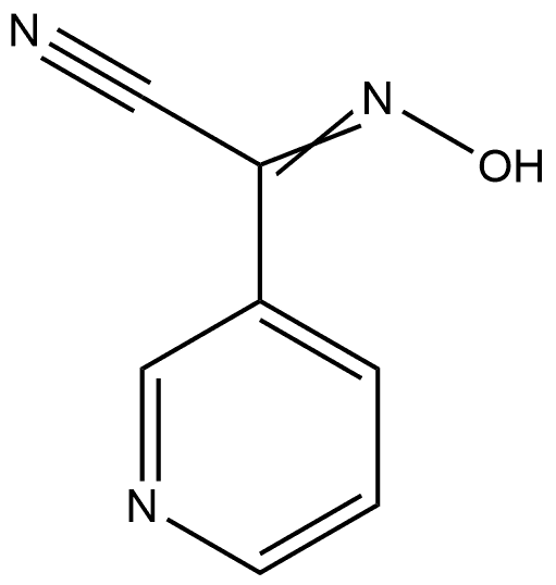 3-Pyridineacetonitrile, α-(hydroxyimino)- Struktur