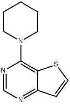 Thieno[3,2-d]pyrimidine, 4-(1-piperidinyl)- 化学構造式