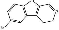 3H-Pyrido[3,4-b]indole, 6-bromo-4,9-dihydro- Structure