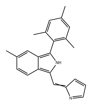 2H-Isoindole, 5-methyl-1-(2H-pyrrol-2-ylidenemethyl)-3-(2,4,6-trimethylphenyl)-,679828-15-0,结构式
