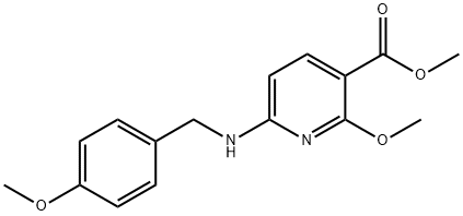 3-Pyridinecarboxylic acid, 2-methoxy-6-[[(4-methoxyphenyl)methyl]amino]-, methyl ester