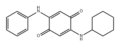 2,5-Cyclohexadiene-1,4-dione, 2-(cyclohexylamino)-5-(phenylamino)- Struktur