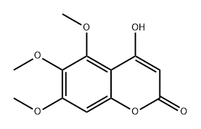 4-羟基-56,7-三甲氧基-2H-色烯-2-酮,68061-76-7,结构式