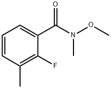 Benzamide, 2-fluoro-N-methoxy-N,3-dimethyl- Struktur