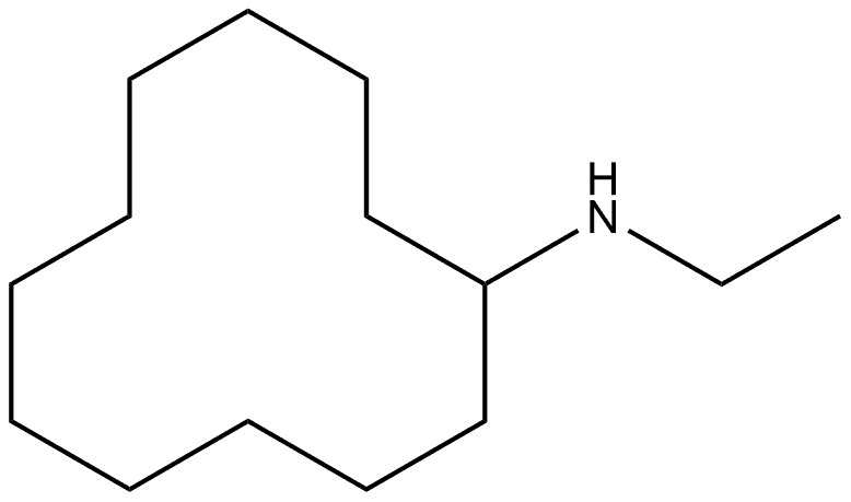 N-Ethylcyclododecanamine 化学構造式