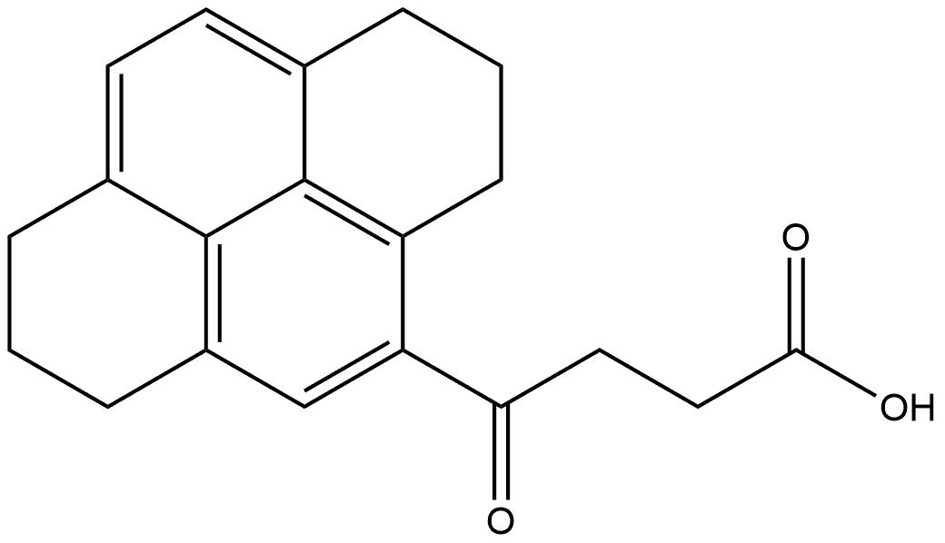 4-Pyrenebutanoic acid, 1,2,3,6,7,8-hexahydro-γ-oxo- Structure