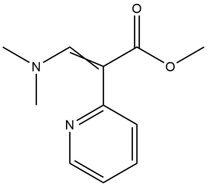 2-Pyridineacetic acid, α-[(dimethylamino)methylene]-, methyl ester Struktur