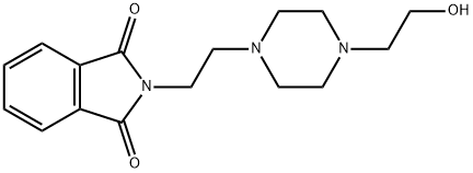 1H-Isoindole-1,3(2H)-dione, 2-[2-[4-(2-hydroxyethyl)-1-piperazinyl]ethyl]- Struktur