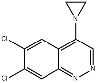 4-(Aziridin-1-yl)-6,7-dichlorocinnoline Struktur