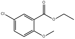 Benzoic acid, 5-chloro-2-methoxy-, ethyl ester Struktur