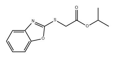 Acetic acid, 2-(2-benzoxazolylthio)-, 1-methylethyl ester Struktur