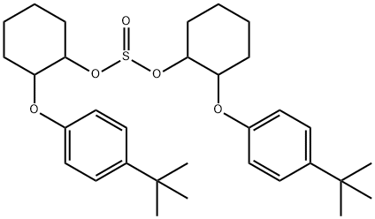 Bis(2-(4-(tert-butyl)phenoxy)cyclohexyl) Sulfite 结构式