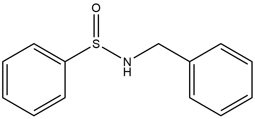 Benzenesulfinamide, N-(phenylmethyl)- Structure