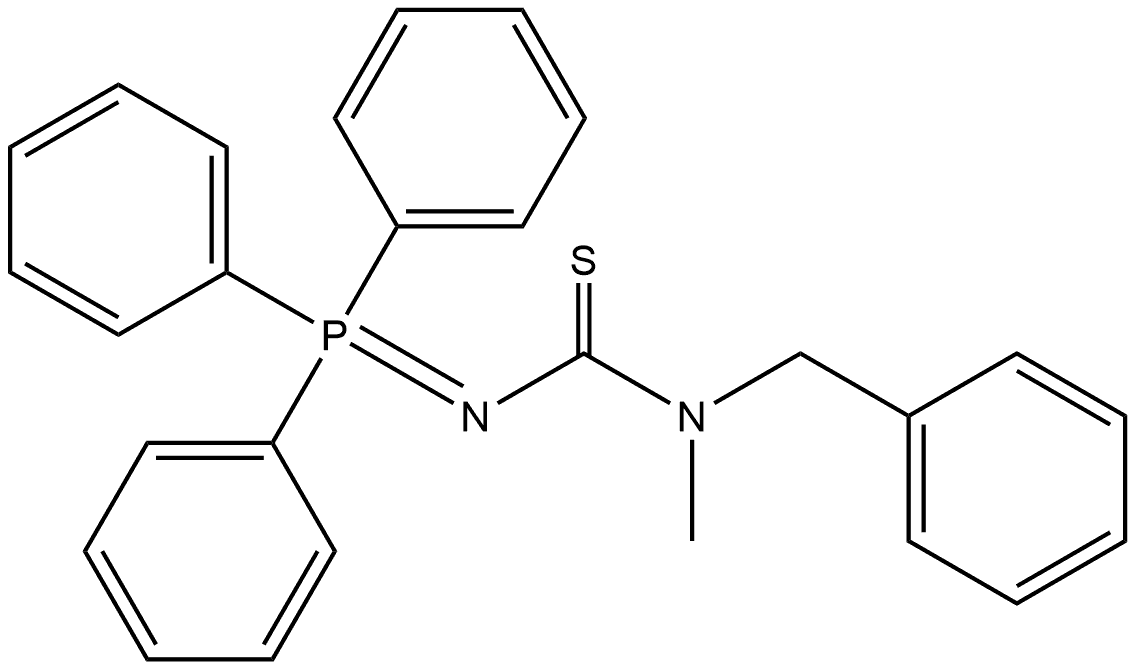 Thiourea, methyl(phenylmethyl)(triphenylphosphoranylidene)- (9CI)