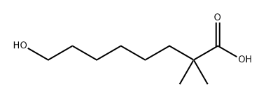 Octanoic acid, 8-hydroxy-2,2-dimethyl- 结构式