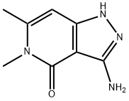 3-Amino-5,6-dimethyl-1h,4h,5h-pyrazolo[4,3-c]pyridin-4-one Struktur