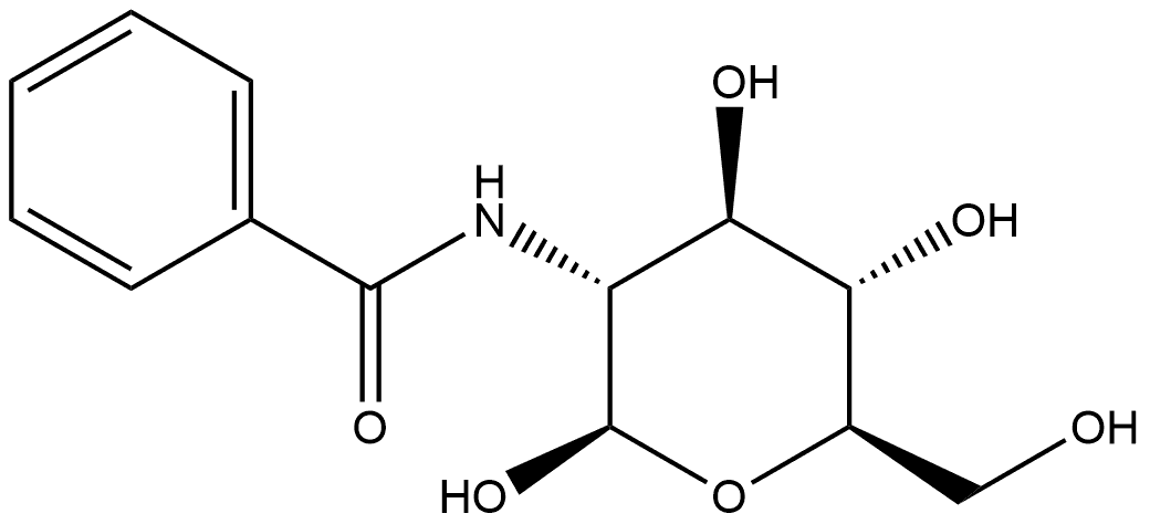 β-D-Glucopyranose, 2-(benzoylamino)-2-deoxy- Structure