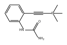 Urea, N-[2-[2-(trimethylsilyl)ethynyl]phenyl]- Struktur