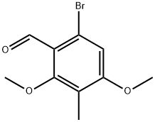 Benzaldehyde, 6-bromo-2,4-dimethoxy-3-methyl- Struktur