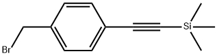 Benzene, 1-(bromomethyl)-4-[2-(trimethylsilyl)ethynyl]- Struktur