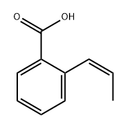 Benzoic acid, 2-(1Z)-1-propen-1-yl- 结构式